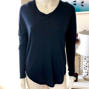 Halston Heritage Navy Top XS